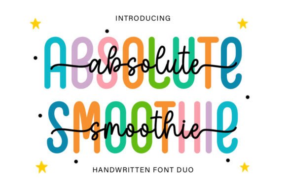 Absolute Smoothie Duo: Stylish Sans Serif & Script Font