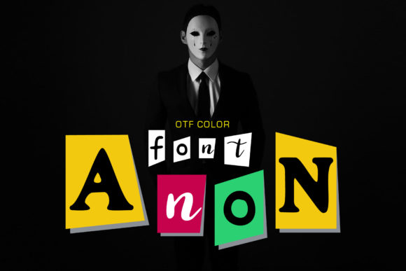 Anon: The Newspaper Cutout Color Font