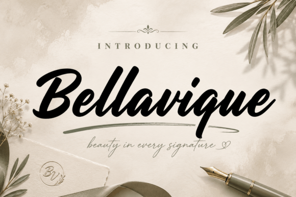 Bellavique: A Modern Script Font for Elegant Designs