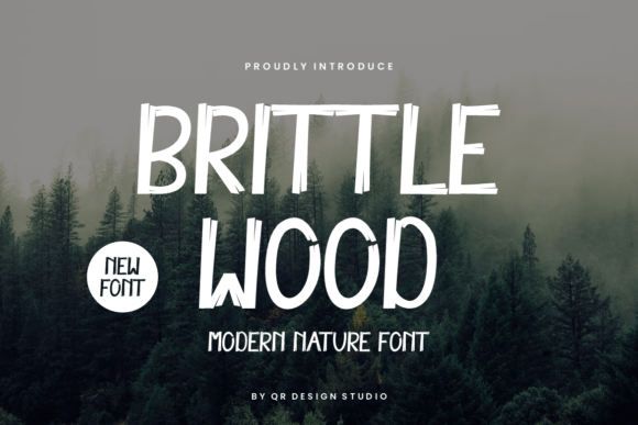 Brittle Wood: A Hand-Drawn Display Font for Authentic Branding