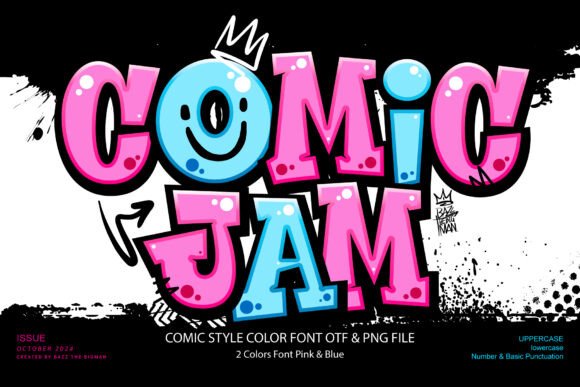 Comic Jam: A Vibrant Display Font for Bold Designs