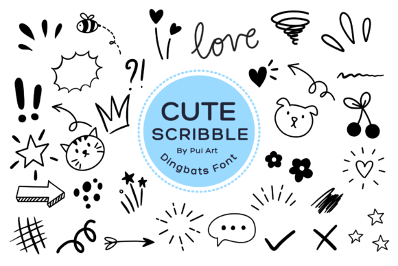 Cute Scribble Doodle: The Playful Font for Creative Projects