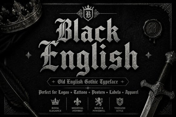 Discover the Black English Gothic Font