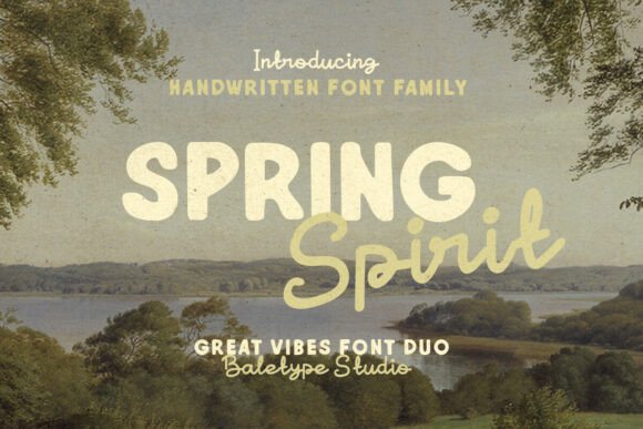 Discover the Spring Spirit Font Duo for Your Designs
