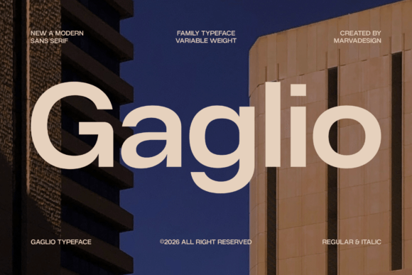 Gaglio: The Modern Sans Serif for Polished Design