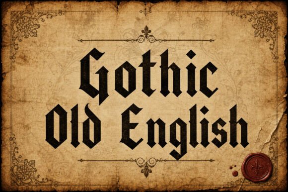 Gothic Old English: Your Timeless Blackletter Display Font