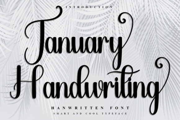 January Handwriting: A Festive Typeface for Cheerful Designs