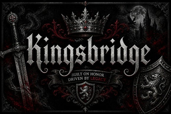 Kingsbridge: Bold Gothic Display Font