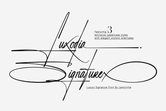 Luxodia Signature: A Font for Elegant, Modern Branding