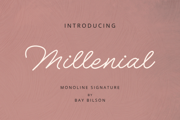 Millennial Font: A Modern Typeface for Creative Projects