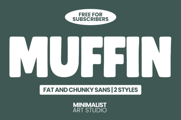 Muffin: The Bold, Chunky Sans Serif Font for Impactful Design