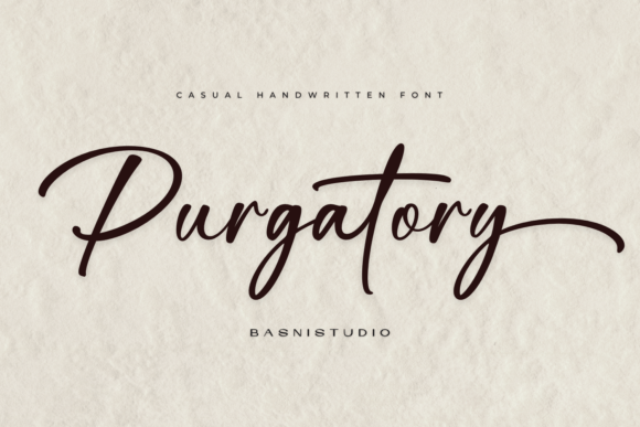 Purgatory Font: Rustic Handwritten Elegance