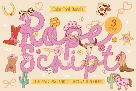 Rope Script: A Playful Font for Country-Chic Projects