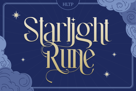 Starlight Rune: A Mesmerizing Display Typeface for Magical Designs
