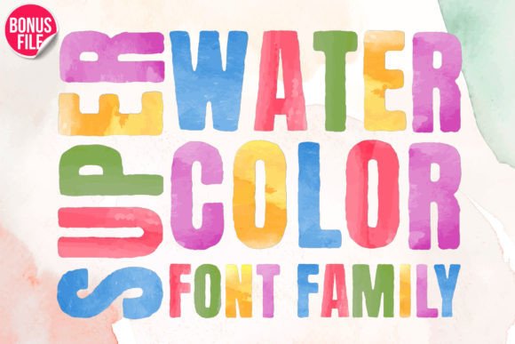 Super Watercolor: A Vibrant Typeface for Creative Projects