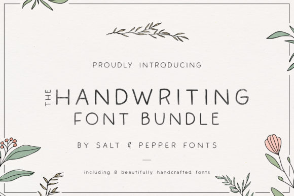The Handwriting Bundle: 8 Unique Fonts for a Handmade Touch
